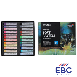 BRUSTRO Artist's Soft Pastels Square Sticks (Shades 24)